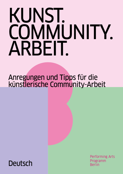 Cover Publikation KUNST. COMMUNITY. ARBEIT.